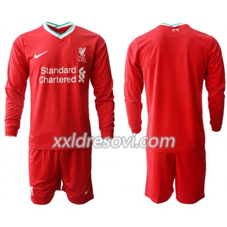 Liverpool Domaći Dječji Komplet Dresovi za Nogomet 2020-2021 Dugim Rukavima (+ kratke hlače)